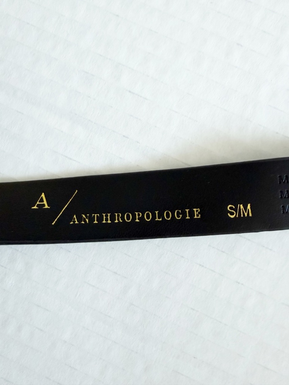 Anthropologie Black Wrap Belt with Silver Buckle - Picture 5 of 8